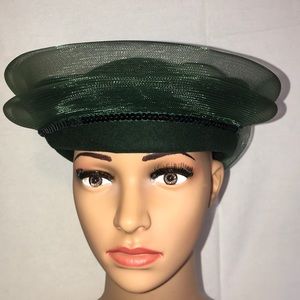 Vintage Deborah New York Green 100% Wool Green Hat